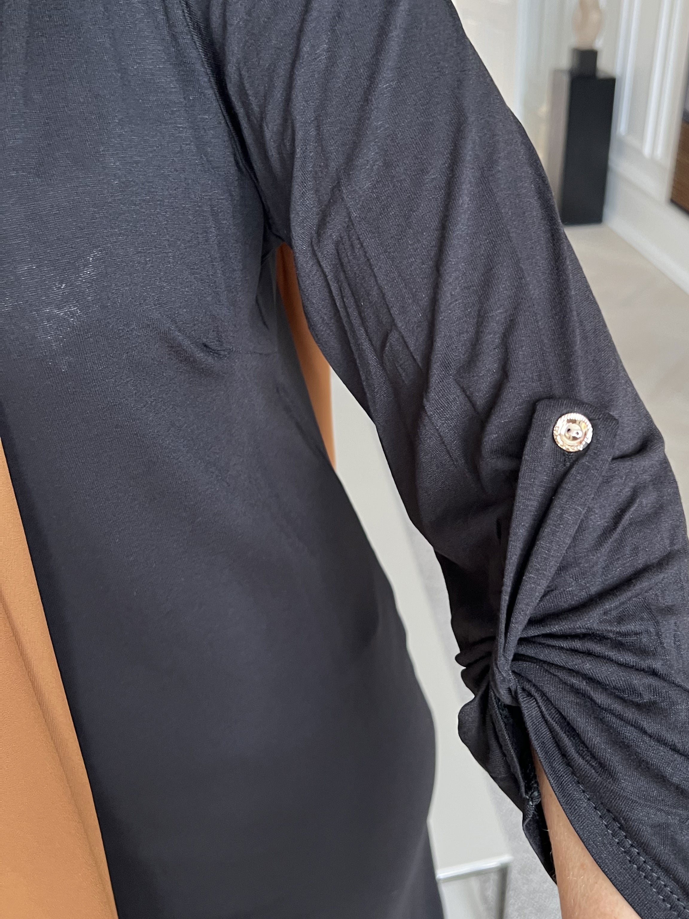 Kenya Long Sleeve - Tunikakjole med chiffonlag